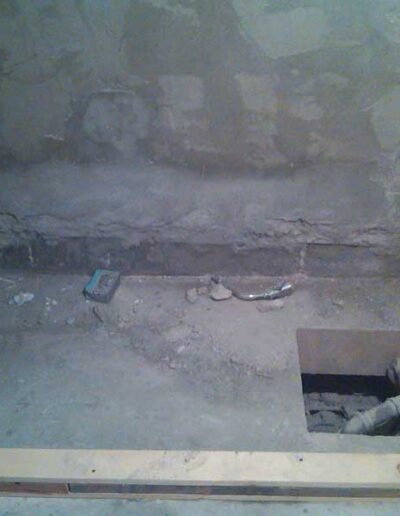 A bathroom that is under construction.